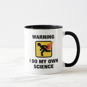 Tasse Je fais ma propre science - Humour de pet enflammé