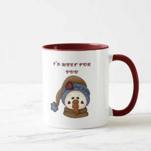 Tasse Je fondrais pour vous le bonhomme de neige