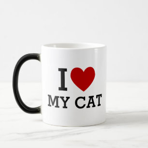 Tasse Je ❤️ Mon Chat – Cadeau Mignon pour Amateur