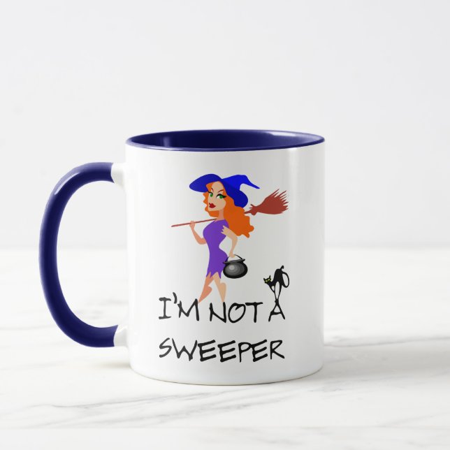 Tasse Je ne suis pas un balayeur - je suis... personnali (Gauche)