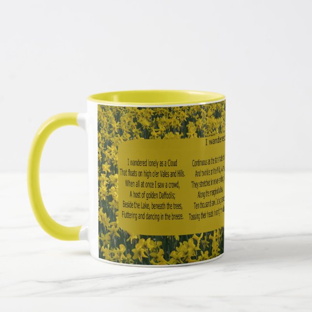 TASSE JE NE VOULAIS QUE COMME UN NUAGE (Gauche)