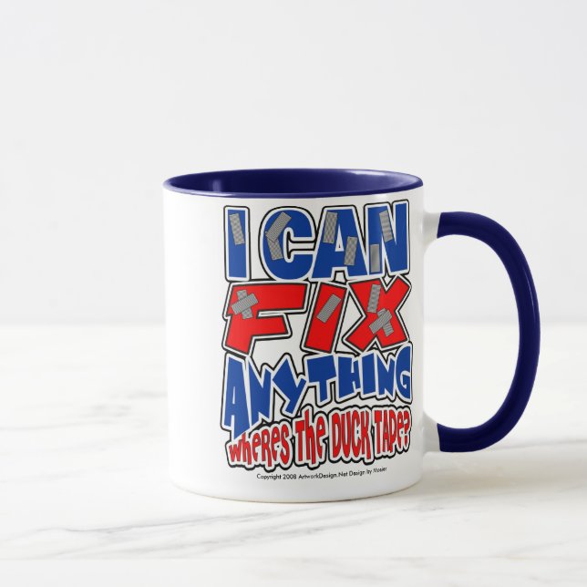 Tasse Je peux fixer N'IMPORTE QUOI MIG ! (Droite)