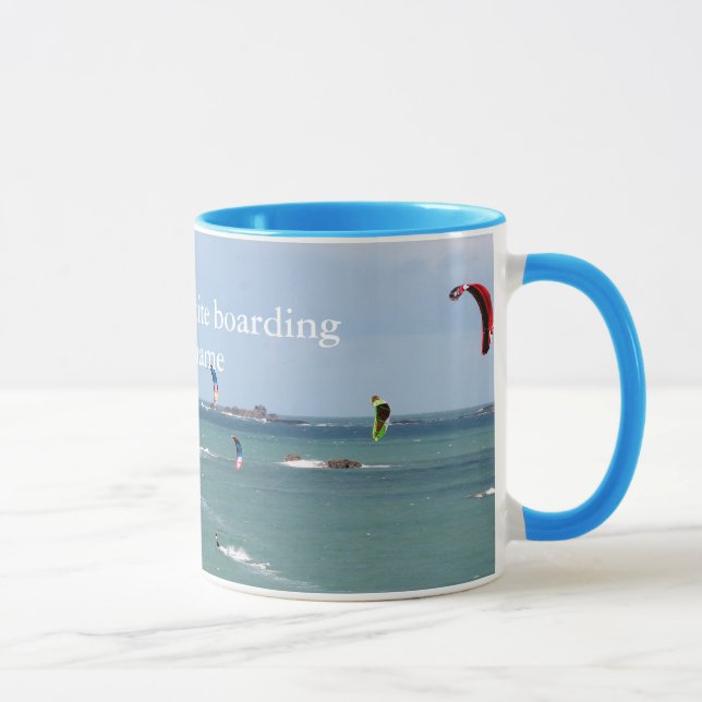 Tasse Je préférerais être un kite board - personnalisé (Droite)