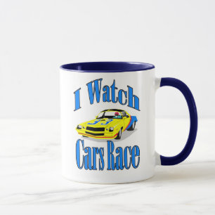 Tasse Je Regarde La Course Des Voitures