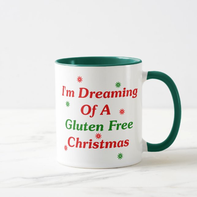 Tasse Je rêve de Noël de gluten librement (Droite)