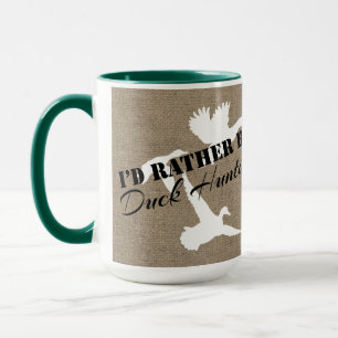 Tasse Je serais plutôt les canards et la toile de jute