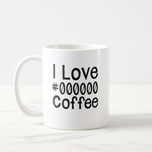 Tasse Je suis amoureux du café noir (Gauche)