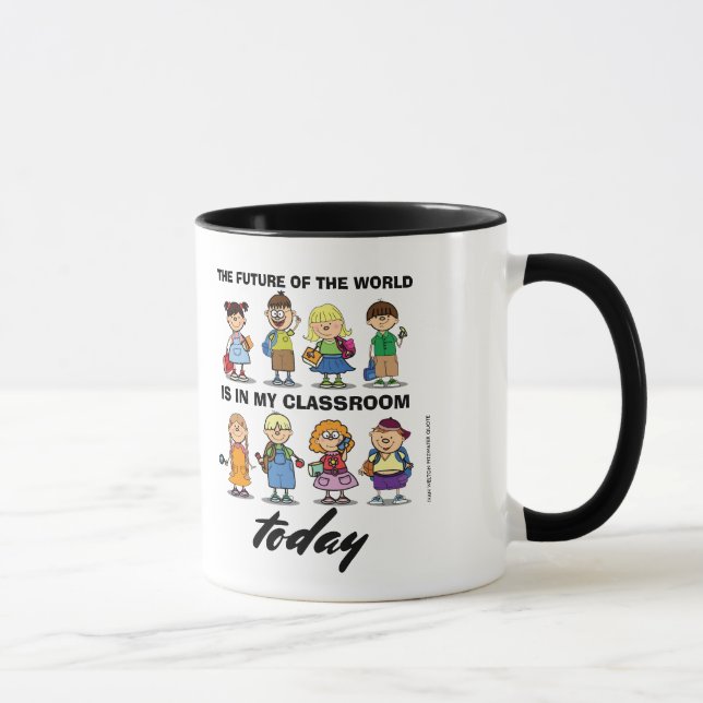 Tasse Je suis enseignant. Cadeau scolaire et soumission (Droite)