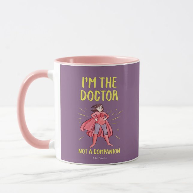 Tasse Je suis le docteur. Pas un compagnon (Gauche)
