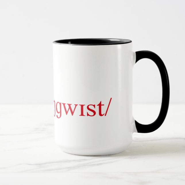Tasse Je suis un linguiste (Droite)