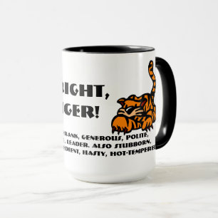 Tasse Je suis un tigre.