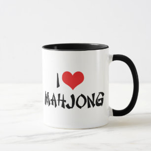 Tasse Je t'aime Mahjong Cœur - Amateur de Mah Jong