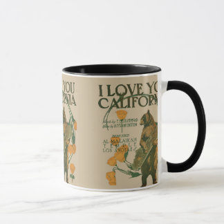Tasse Je t'aime ours de la Californie sonnerie de 11