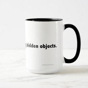 Tasse Je trouverais plutôt les objets cachés. Noir