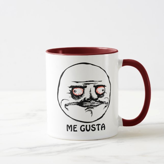 Tasse Je visage comique faisant rage de Gusta (Droite)