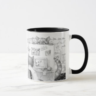 Tasse Jeter un coup d'oeil le chat de compartiment
