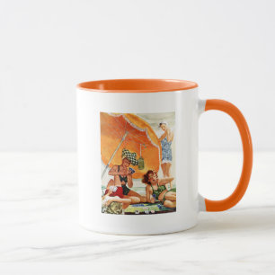 Tasse Jeu de cartes à la plage par Alex Ross