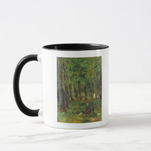 Tasse Jeune exploitant agricole s'asseyant dans la