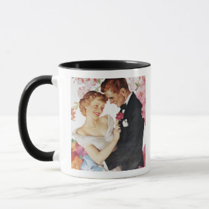 Tasse Jeunes couples dans le tenue de soirée