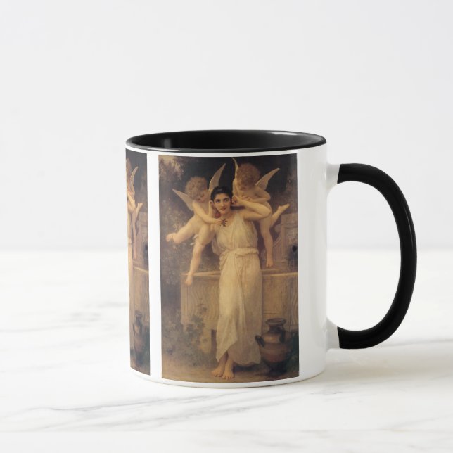 Tasse Jeunesse par Bouguereau, Portrait des Anges Victor (Droite)