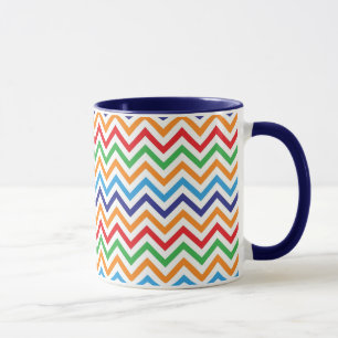 Tasse Joli coloré Zig Zag Chevron Stripes