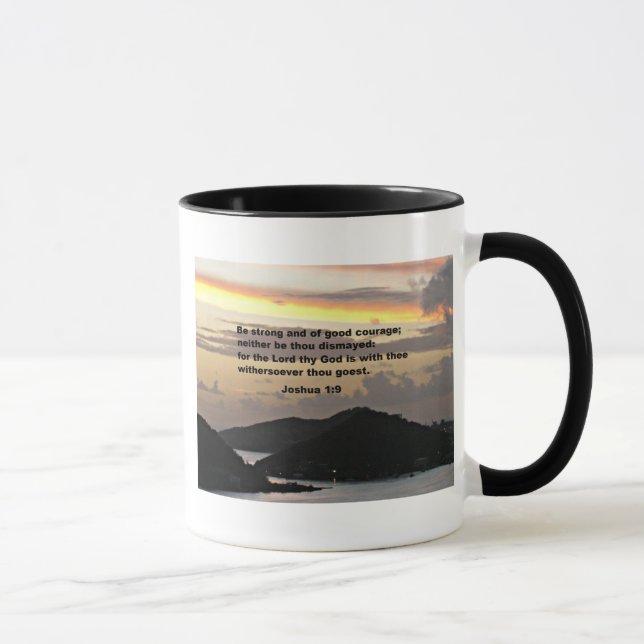 Tasse Joshua 1:9 (Droite)