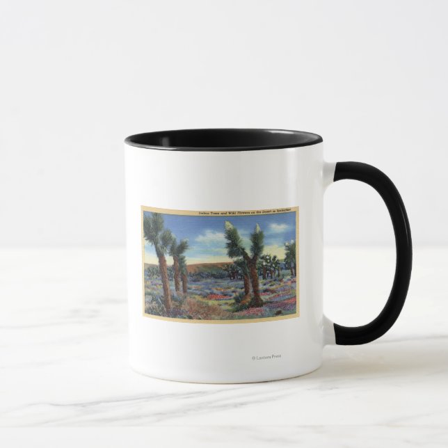 Tasse Joshua Trees et Fleurs sauvages du désert Vue (Droite)