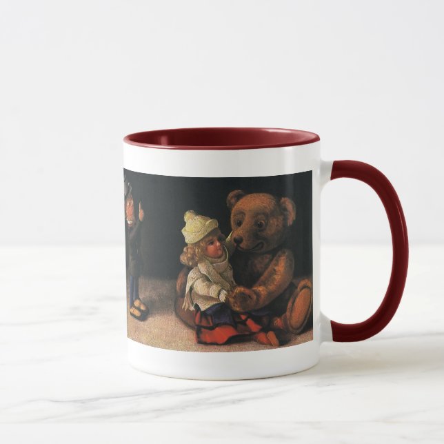 Tasse Jouets de Noël, poupée et ours en peluche (Droite)