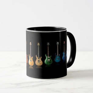 Tasse Joueur de Guitare Coloré Amateur de Musique