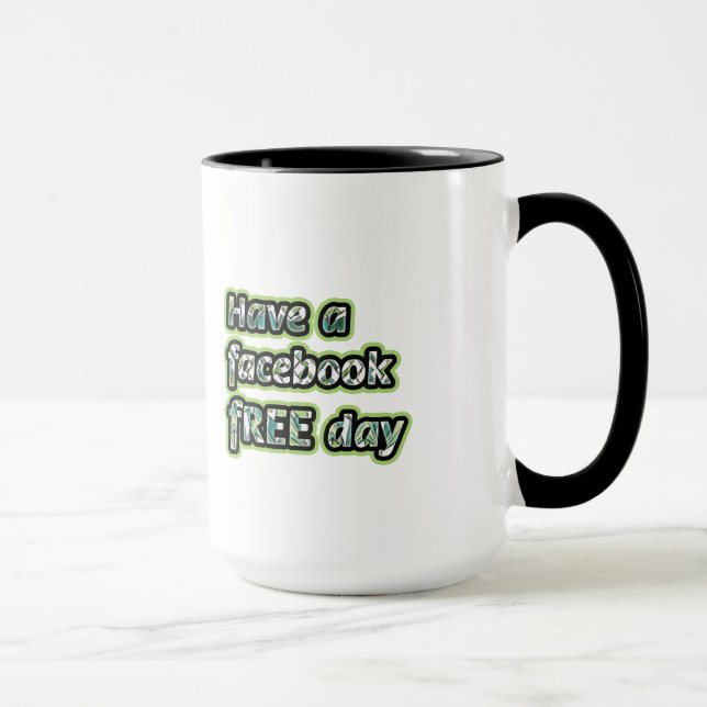 Tasse Journée Facebook libre (Droite)