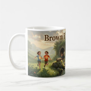Tasse Joyeuse Fille aux Yeux Marrons