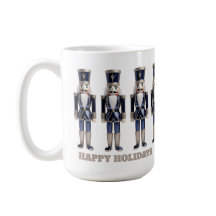 Tasse Joyeuses Fêtes Casse-Noisettes Bleu et Argen