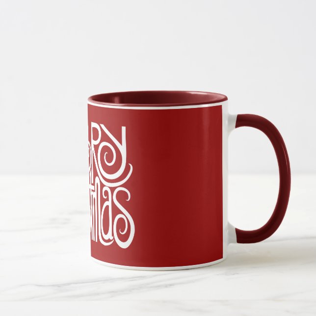 Tasse Joyeux Noël de la Musique blanche (Droite)