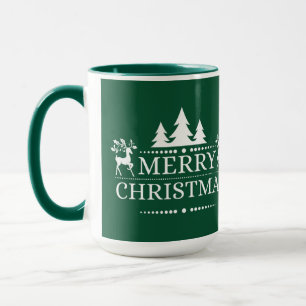 Tasse Joyeux Noël Deux Tone Mug-Green