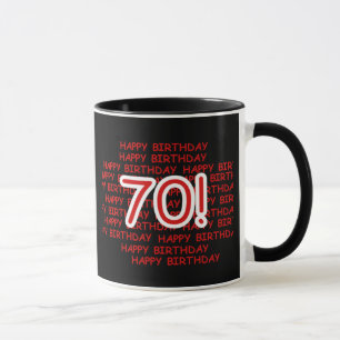 Tasse Joyeux soixante-dixième anniversaire