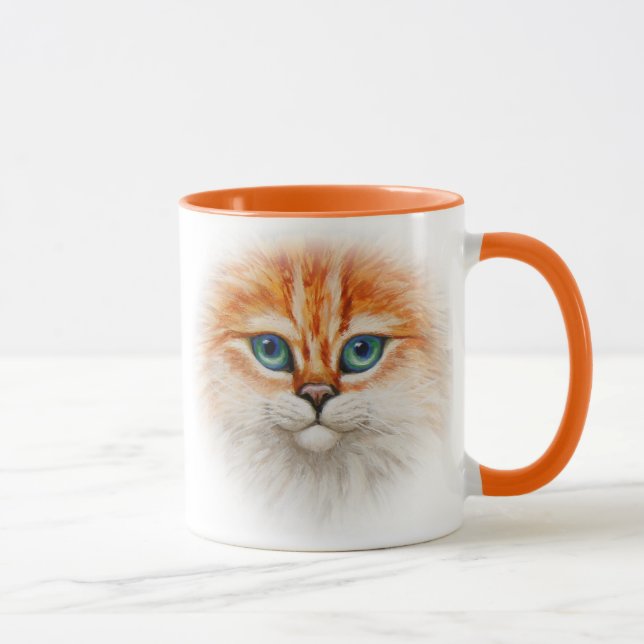 Tasse Joyeux visage de Kitty Orange (Droite)