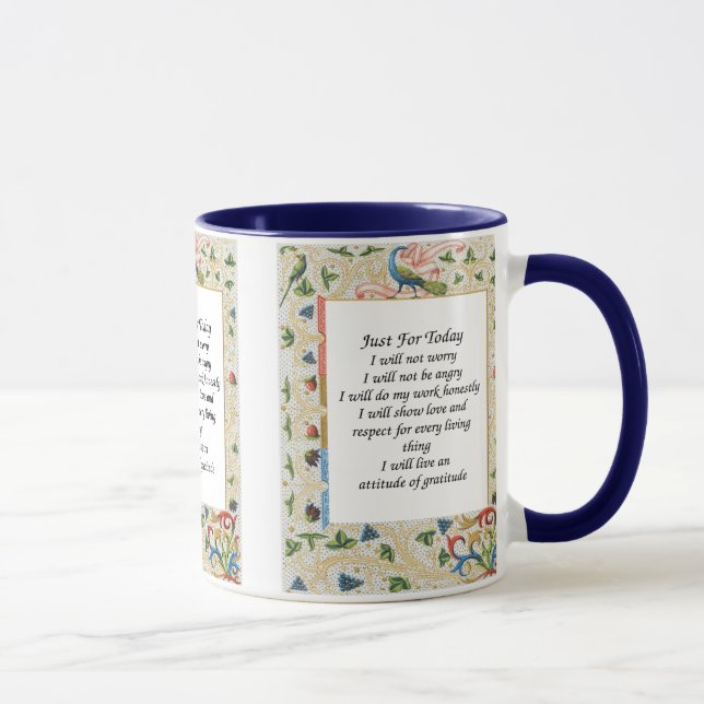 Tasse Juste Pour Aujourd'Hui Peacock Inspiration (Droite)
