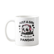Tasse Juste une fille qui aime les pandas - Tasse 