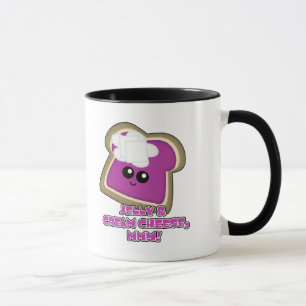 Tasse Kawaii Jelly et Fromage à la crème Toast
