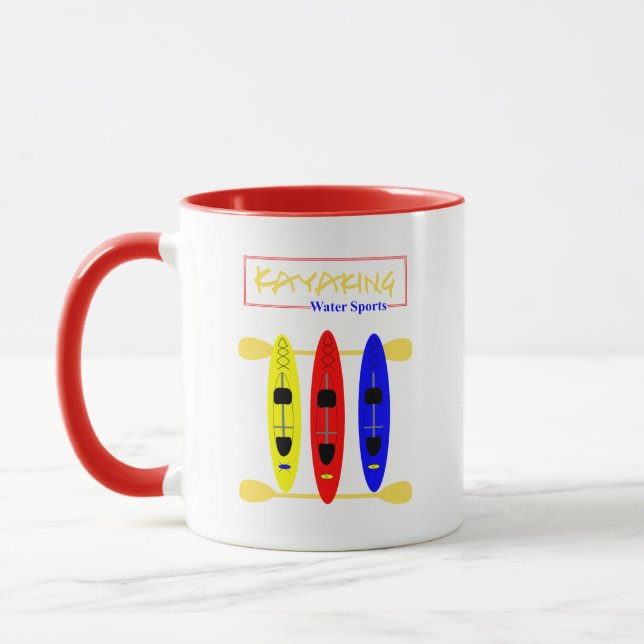 Tasse Kayak Sports nautiques Graphique à thème (Gauche)