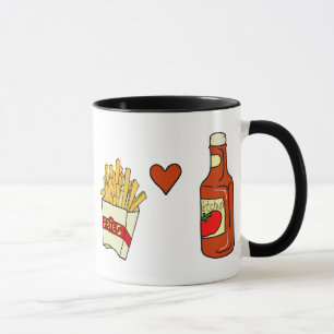 Tasse Ketchup d'amour de pommes frites