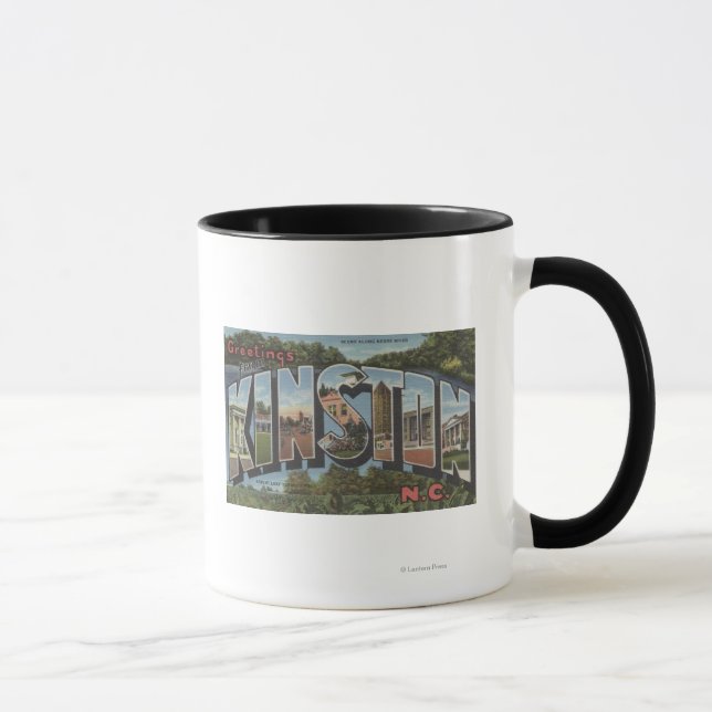 Tasse Kinston, Caroline du Nord - Scènes de grandes lett (Droite)