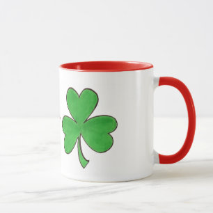 Tasse Kiss Me Je suis Irlandais St. Patrick's Day Shamro