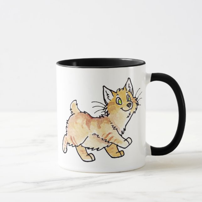 Tasse Kitty mannois tigré crème (Droite)