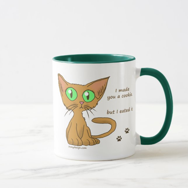 Tasse Kitty mignon a mangé votre biscuit (Droite)
