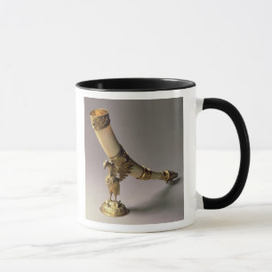 Tasse Klaxon en ivoire de boissons de défense avec des