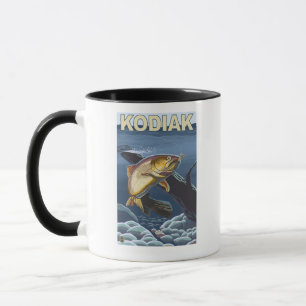 Tasse Kodiak, section transversale de la truite fardée d