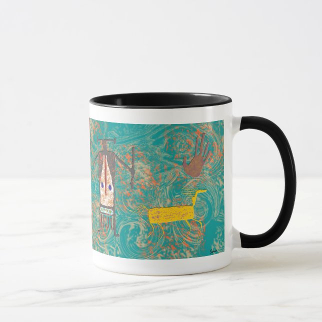 Tasse Kokopelli - art de roche (Droite)