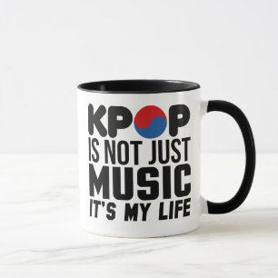 Tasse Kpop est mes graphiques de slogan de musique de la