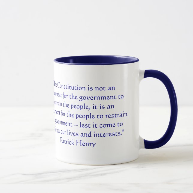 Tasse La constitution n'est pas un instrument pour le (Droite)